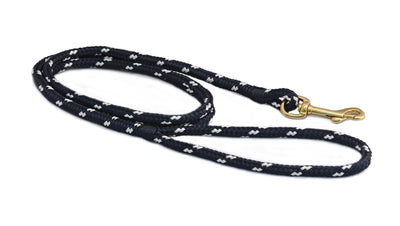 First Mate Small Dog Leash: Newport Navy & White