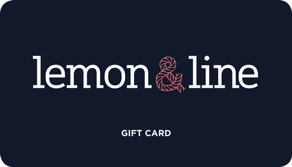 Lemon & Line gift card for handcrafted nautical rope bracelets, regatta belts and accessories.