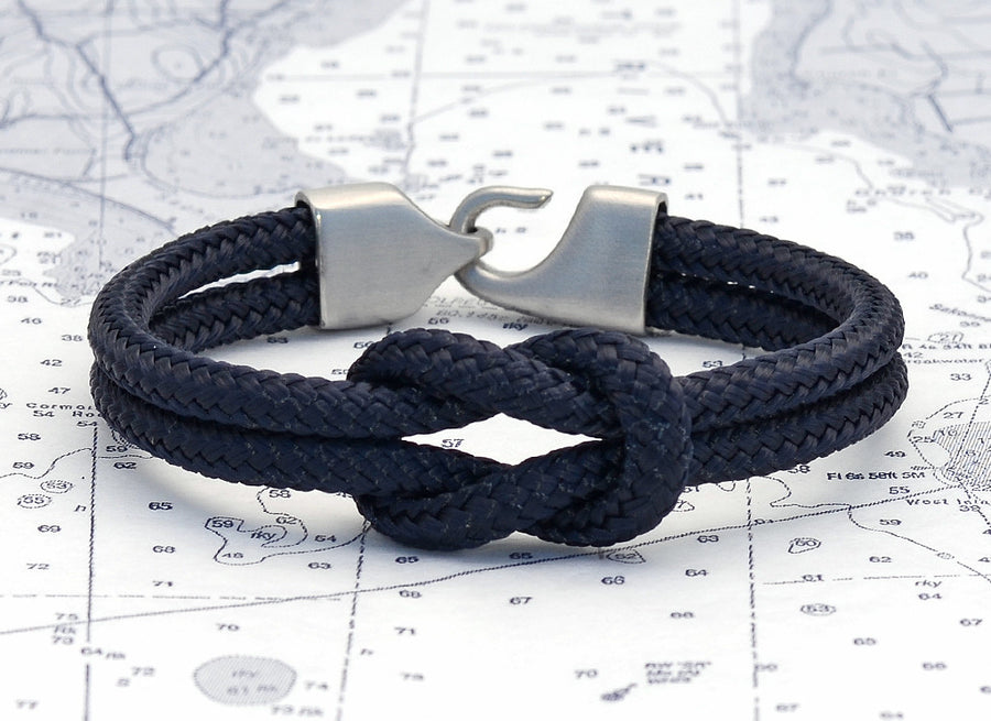 Lemon & Line Newport Navy Blue Square Knot Rope Bracelet – Lemon & Line ...