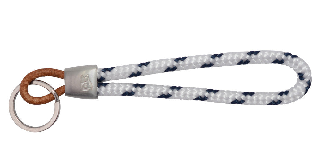 Key Fob: Newport White & Navy